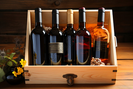 新鲜酿造的葡萄酒背景图片
