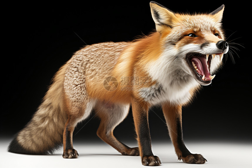 生气凶猛的狐狸动物图片