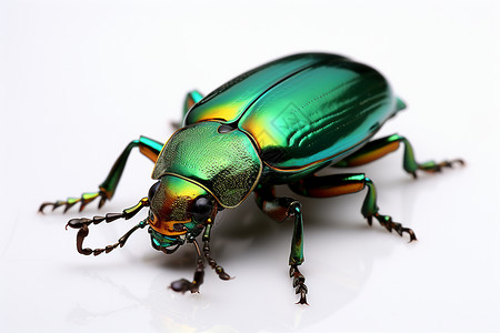 绿色甲壳虫背景图片