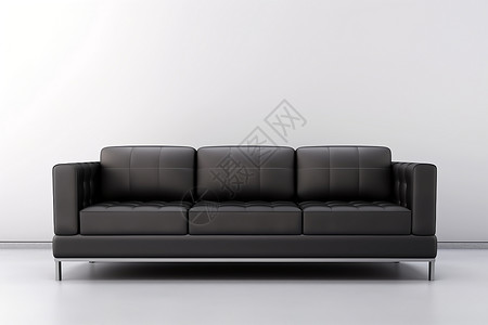 现代室内家居的皮质沙发背景图片