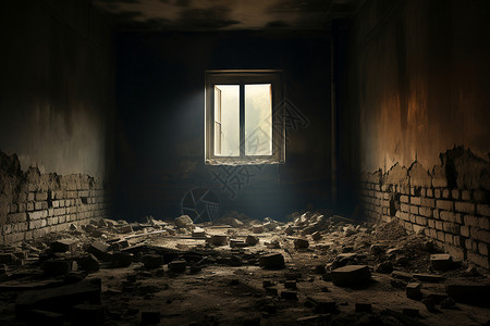 破败的房间损坏墟高清图片