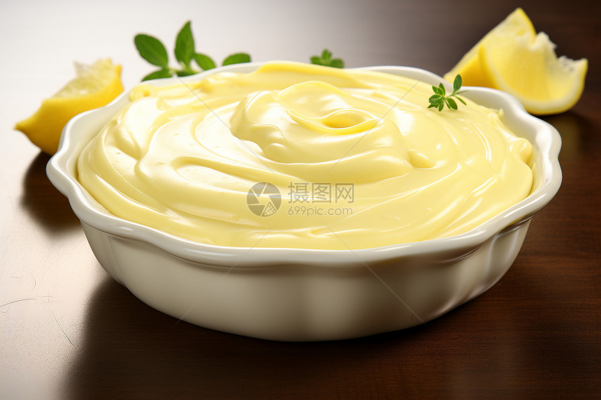 美味的柠檬奶油图片