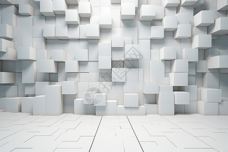 黑白方盒子的立方体设计图片