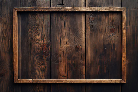 木制边框木制墙壁上的框子背景