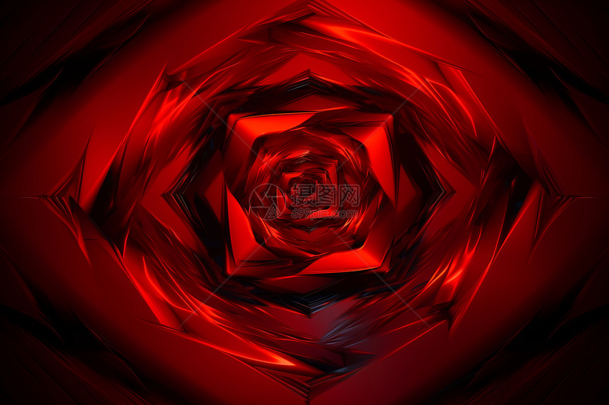 抽象的红色玫瑰图片