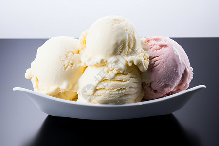 三球冰淇淋背景图片