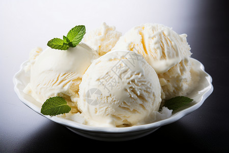 椰子冰淇淋椰子奶油高清图片