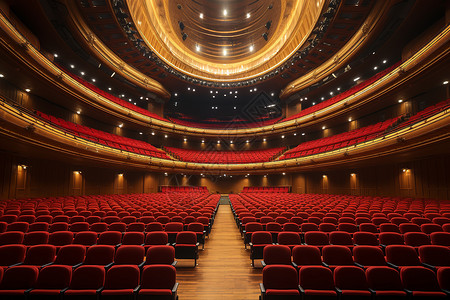富丽堂皇的古典剧院背景图片