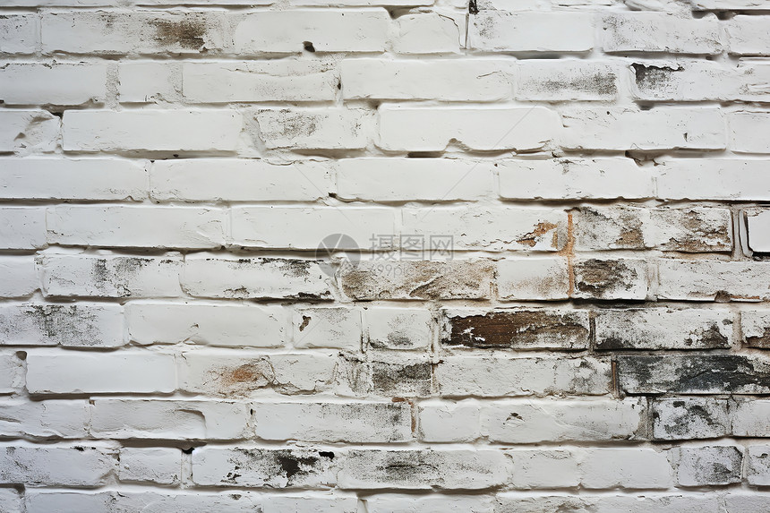 白砖墙纹理背景图片