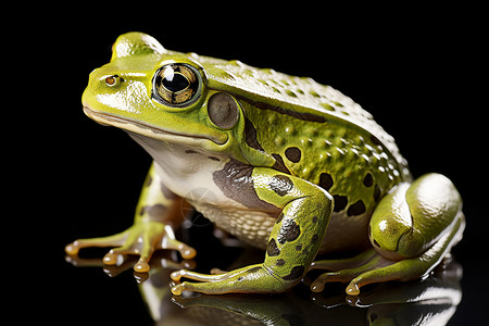 绿色青蛙背景图片