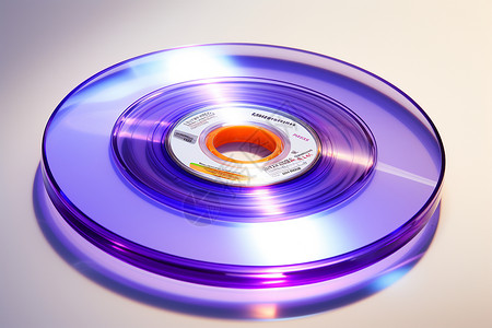 紫色塑料光盘背景图片