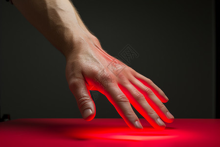 人类的手指理疗中的手臂背景