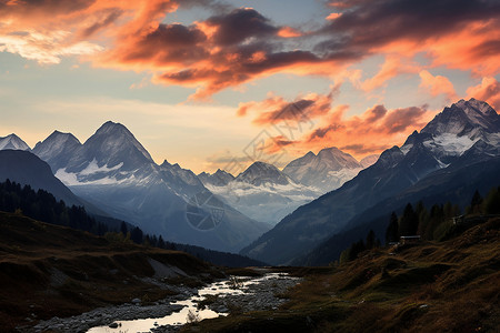 山川河流背景图片