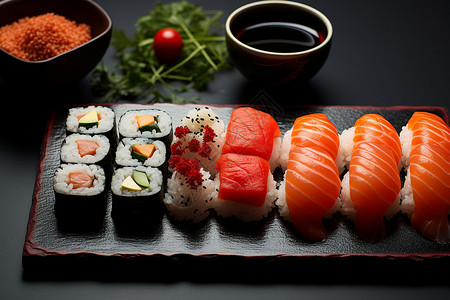 寿司套餐背景图片