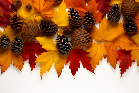 秋季丰收的色彩背景图片