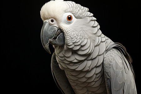 灰色的动物鹦鹉背景图片