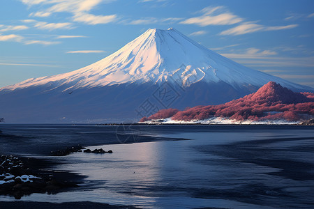 日本富士山背景图片