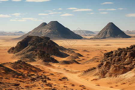神秘黑沙漠背景图片