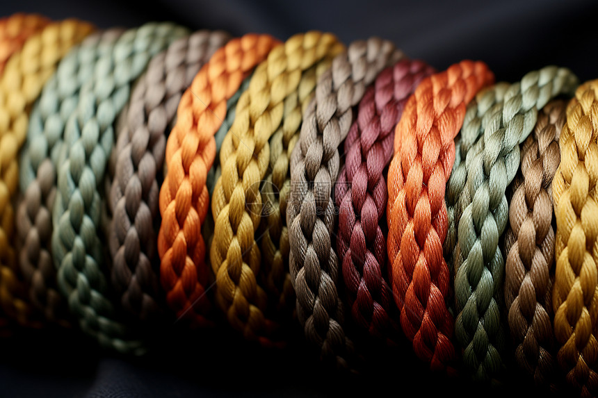 彩绳编织图片