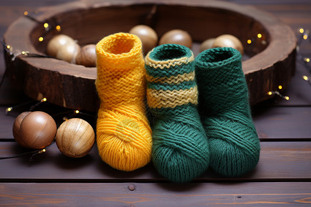 羊毛短筒袜手工袜子素材高清图片