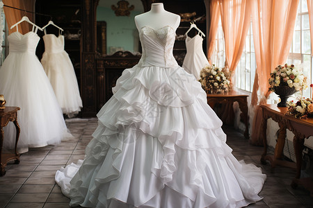 高贵典雅的婚纱高清图片