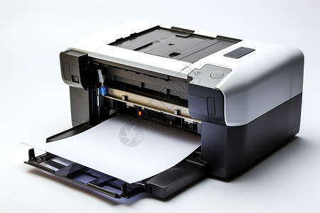 黑白纸张素材黑白中型打印机背景