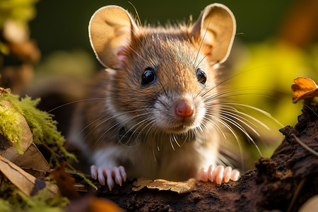 可爱的小鼠背景图片