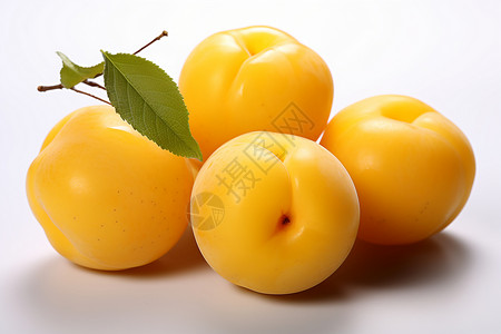 黄色梅子水果背景图片