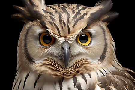 夜间捕猎者的猫头鹰背景图片