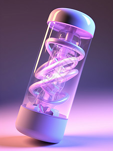 创意杯缤纷光影的玻璃螺旋杯插画