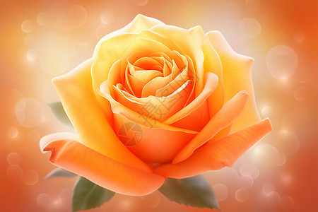 充满活力的橙色玫瑰背景图片