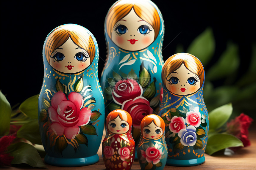 俄罗斯套娃传统文化图片