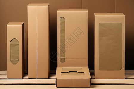 纸盒设计桌上的包装盒背景