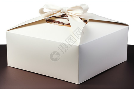 白色的精美礼盒背景图片