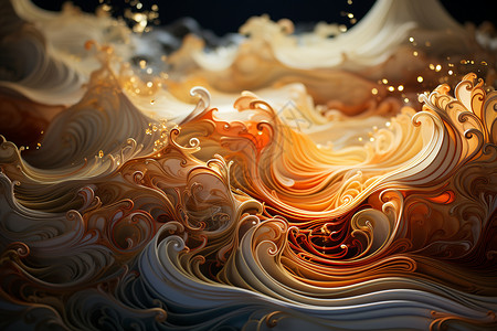 波浪纹路抽象波浪设计图片