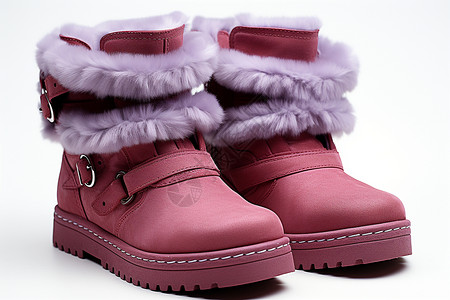 冬季女靴时尚穿搭的羊皮绒女靴背景