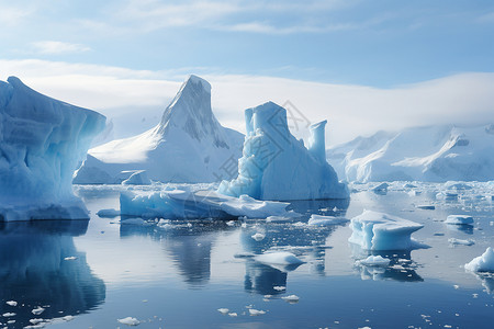 环境污染导致的冰川融化背景