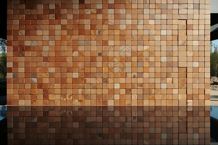 瓷砖贴素材马赛克瓷砖铺贴的墙面背景