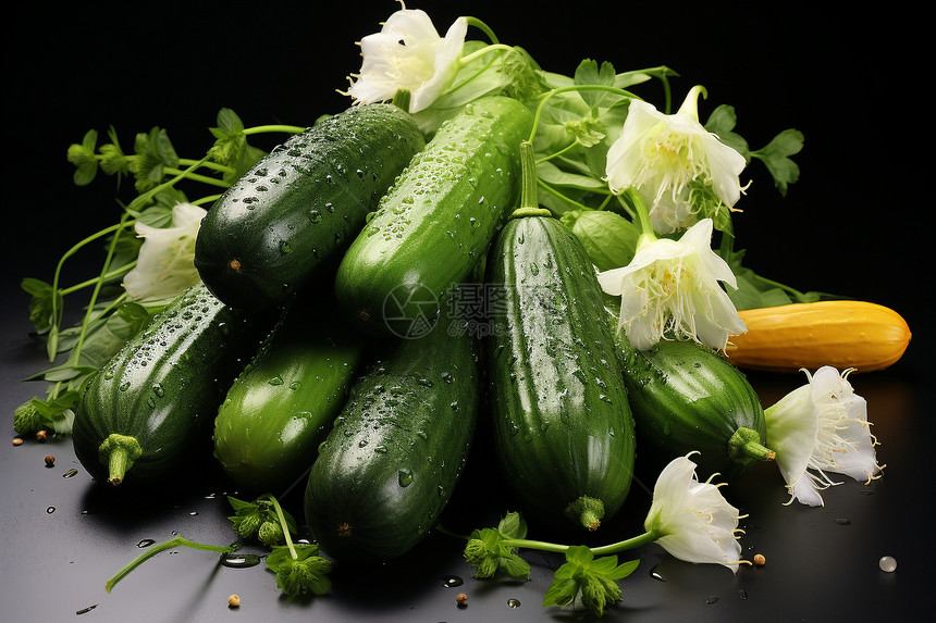 新鲜的黄瓜蔬菜图片