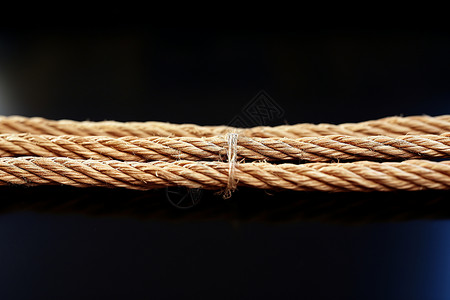 卷绕的尼龙绳麻绳高清图片