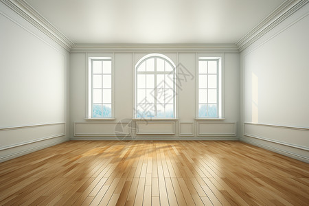木质地板住宅大厅高清图片