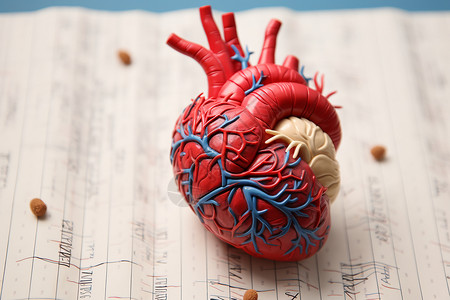 心脏模型医疗模型背景