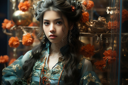 古装仙女背景图片