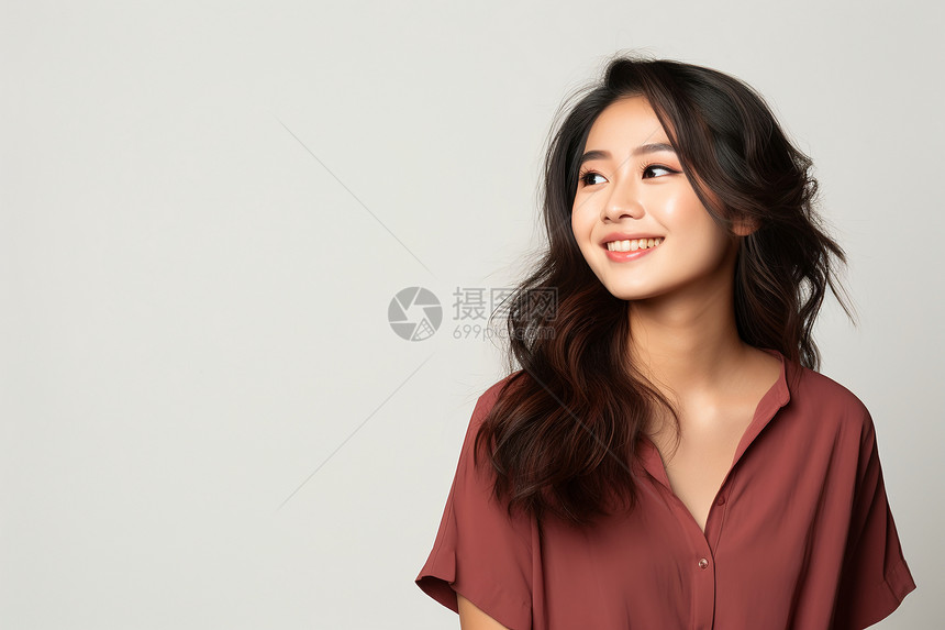 笑容动人的亚洲女性图片
