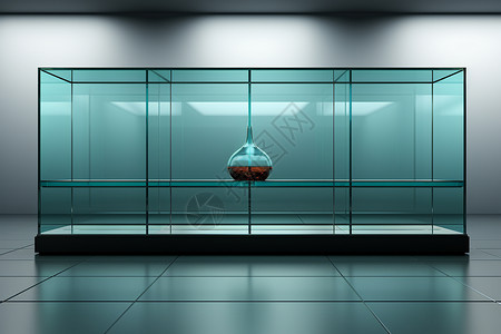 虚拟玻璃展示柜背景图片