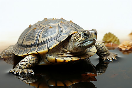 水中的海龟水中的乌龟高清图片
