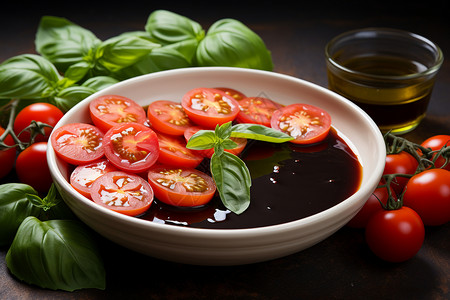 可口西红柿健康的食物酱料和西红柿背景