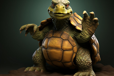 海龟形象背景图片