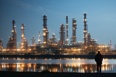 大型石油精炼厂高清图片