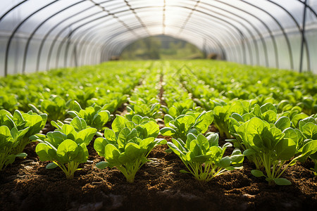 温室的蔬菜农作物背景图片